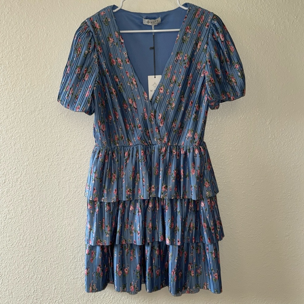 Floral Blue Dress